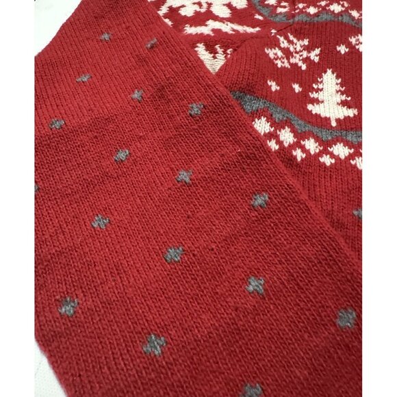 Vintage 2000s Y2K Disney Store Mickey Mouse Fair Isle Christmas Sweater Large - Picture 3 of 7